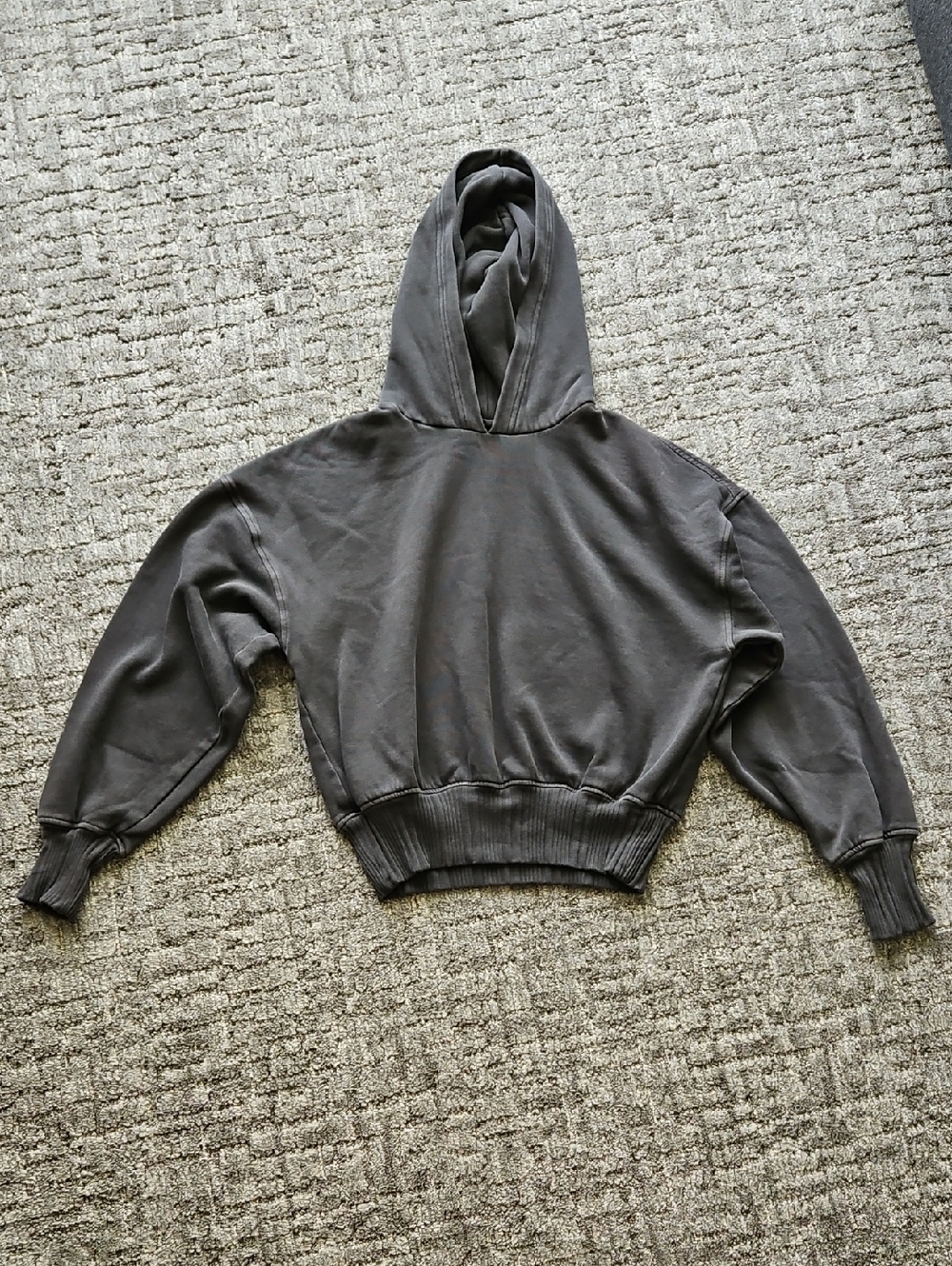 aerie Charcoal Gray Branded Pullover Hoodie